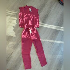 Brilliant F*ing PINK FIGS scrub set XXS + XS